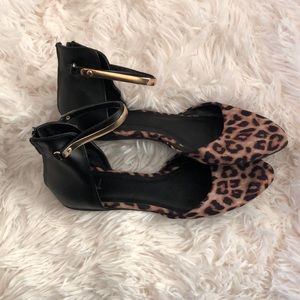Bebe leopard print flats